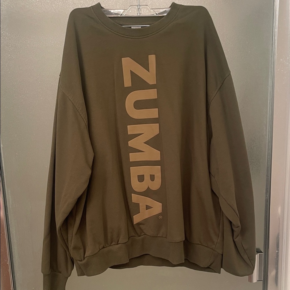 Zumba Wear Army Green Crewneck
